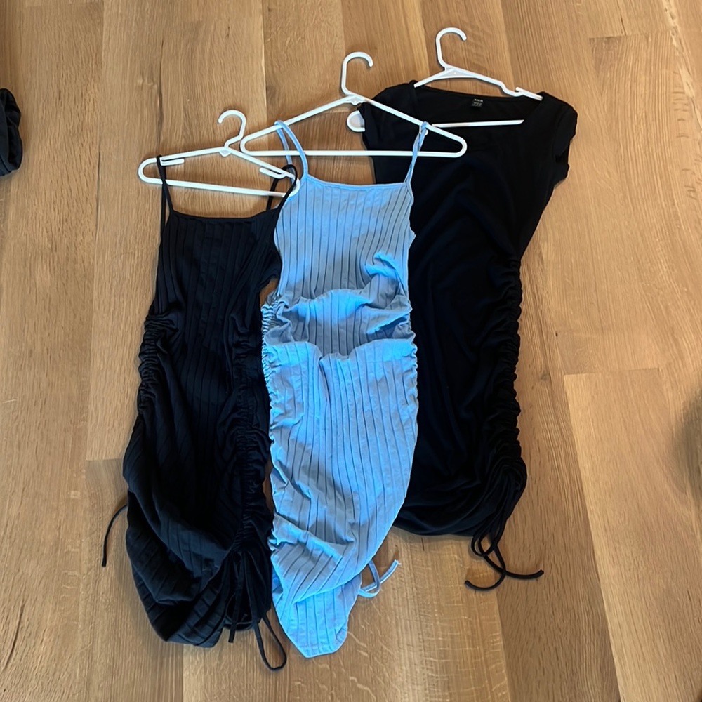 3 dresses Size S Black/Black/Blue